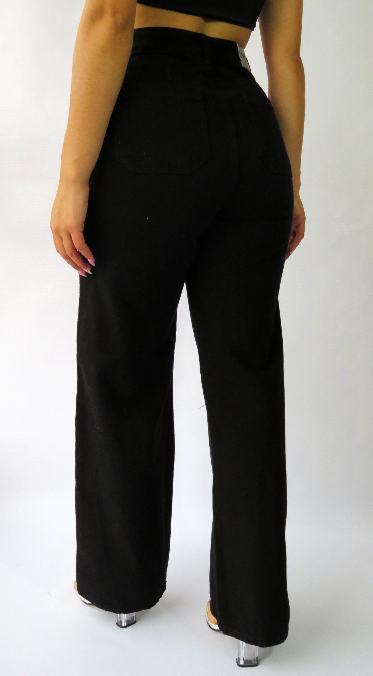 Wide leg black